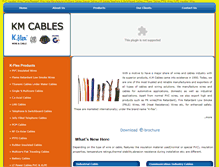 Tablet Screenshot of kmcables.net